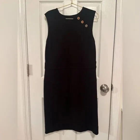 Tory Burch Midi Dress with Gold Accents - Picture 10 of 12
